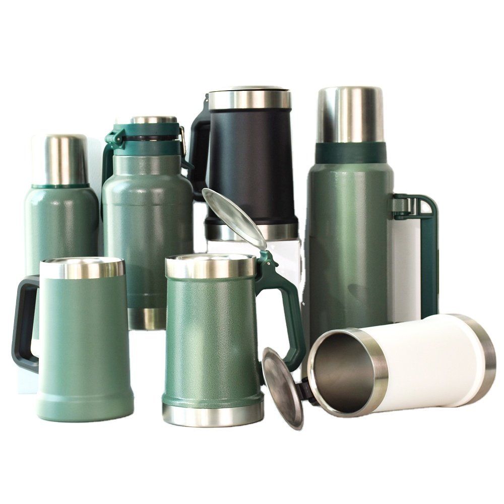 Double Wall 18/8 Stainless Steel Sport Water Bottle Insulated Thermos Vacuum Flask