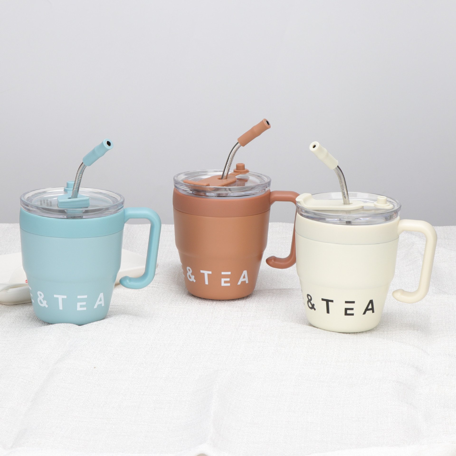 Hot Sale 16oz Double Wall Stainless Steel Insulated Vacuum Travel Coffee Tumbler Mug with Straw Lid