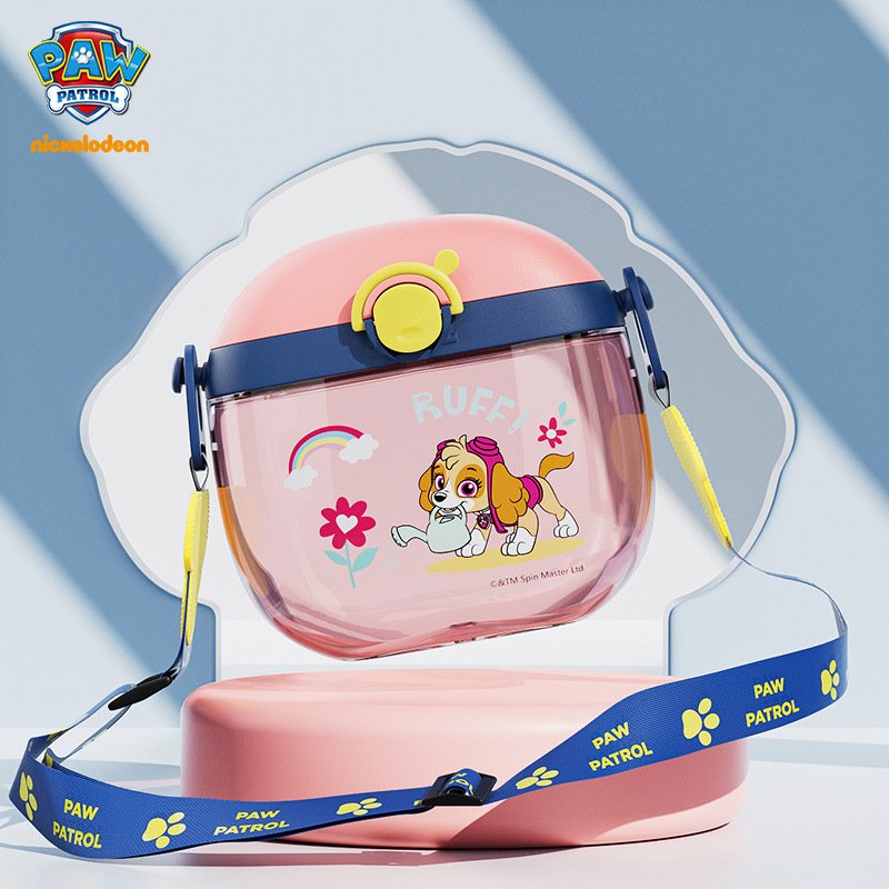 MAIMA Drop Resistant Crossbody Easy To Carry Cartoon Dinosaur Children's Water Bottle 500ml Bpa-free Straw Water Bottle