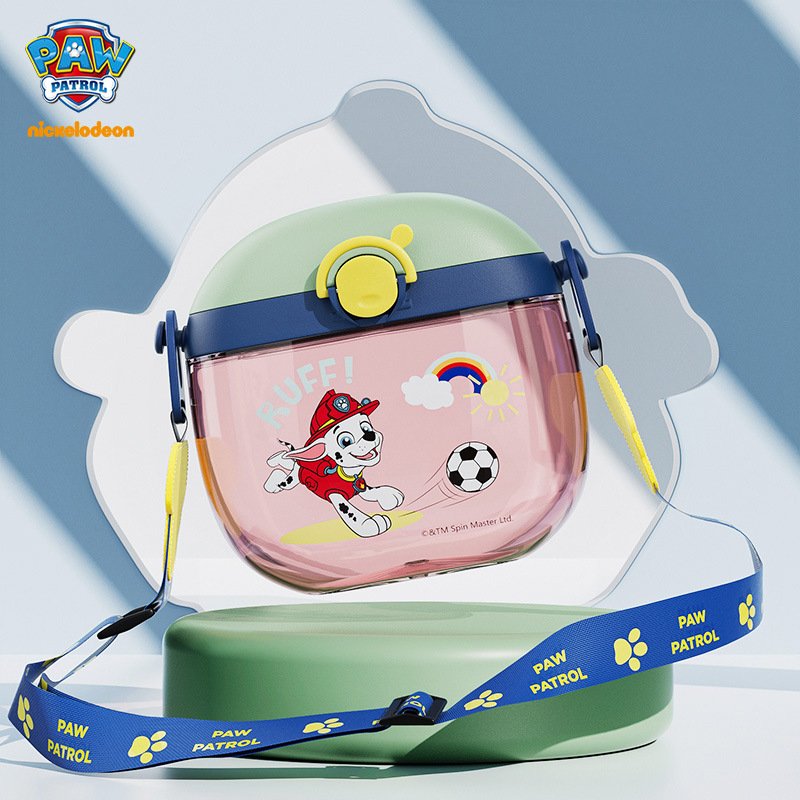 MAIMA Drop Resistant Crossbody Easy To Carry Cartoon Dinosaur Children's Water Bottle 500ml Bpa-free Straw Water Bottle