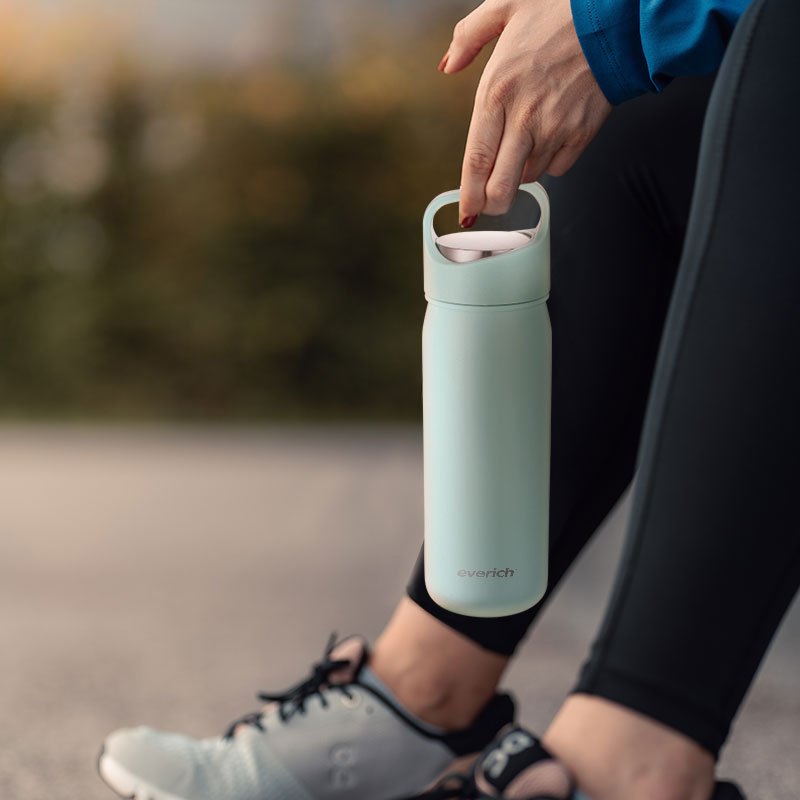 Low MOQ Wholesale Customized Vacuum Double Wall Stainless Steel Insulated Water Bottles With Removable Tea Infuser
