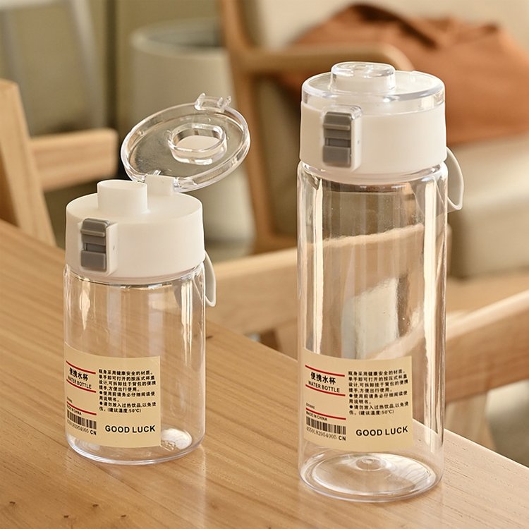 Portable Transparent Cute Plastic Drink Juice High Temperature Resistance Water Bottle Wholesale