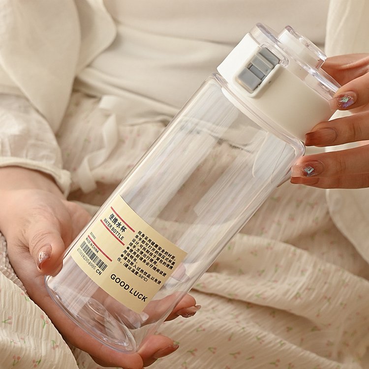 Portable Transparent Cute Plastic Drink Juice High Temperature Resistance Water Bottle Wholesale
