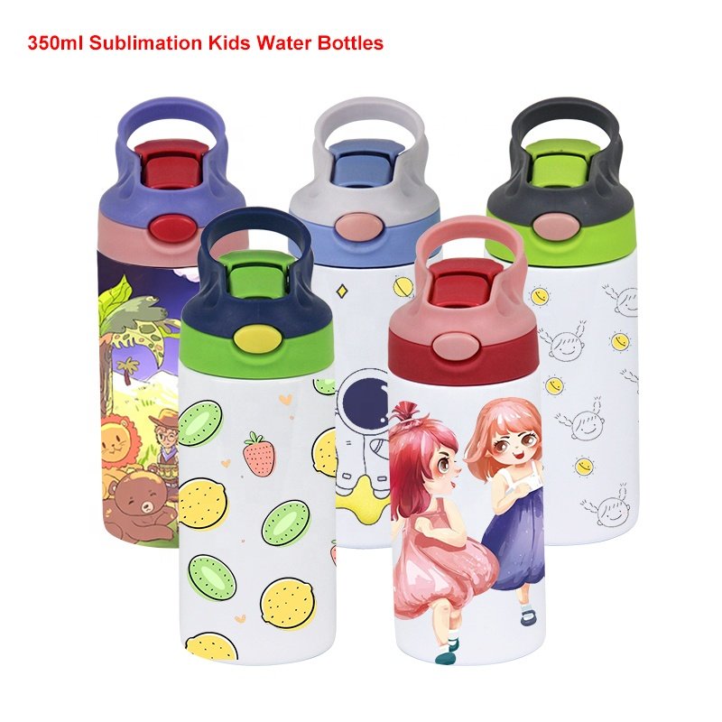 Wholesale 350ml/12oz Children Sublimation Water Bottle Stainless Steel Double Wall Insulated Sublimation Blank USA