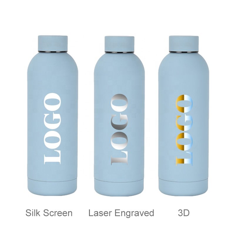 New Style Customized 750ml Gym Sport Water Bottles Vacuum Insulated with Powder Coated Colors 750ml Vacuum Thermos Flasks