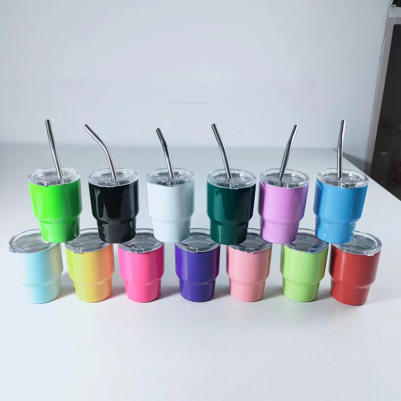 2oz Cup double wall cute stainless steel miniature 3oz mini shot tumbler glasses vacuum 40oz sublimation small flask tumbler