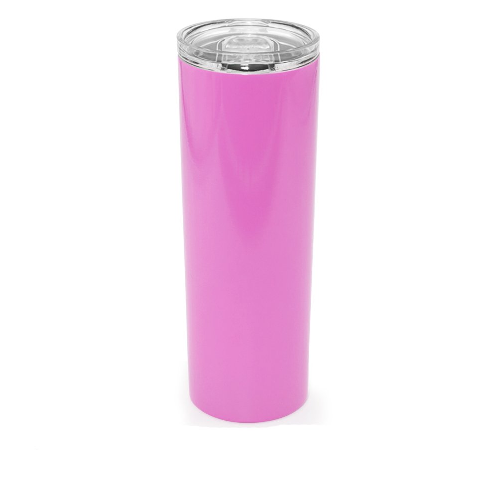 20oz Skinny Tumbler coffee mug wholesale double wall stainless steel vacuum insulation cup Water bottle with straw plastic lid