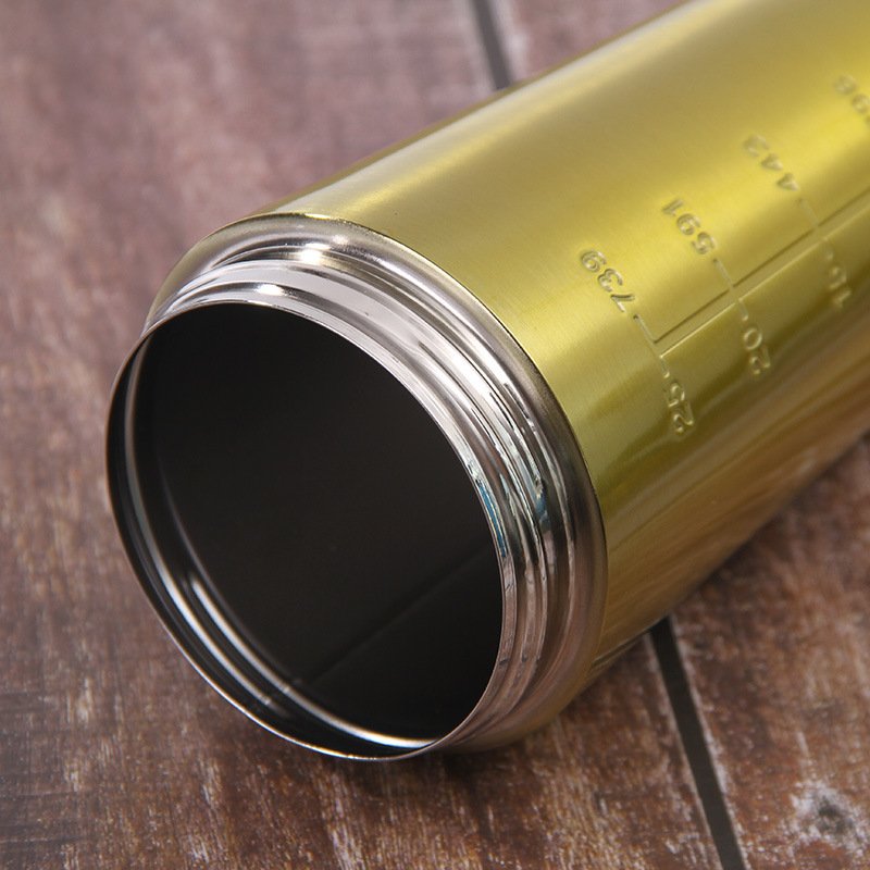 Customized Logo 960ml Stainless Steel Single Wall Protein Shaker Cup Shakes Blender Motivational Water Bottles with Wire Whisk