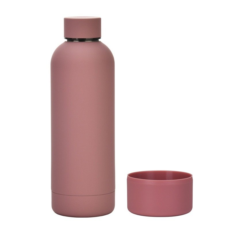 Portable Sports Vacuum Flasks Small Mouth 500ml Colorful Stainless Steel Thermos Cup with Base