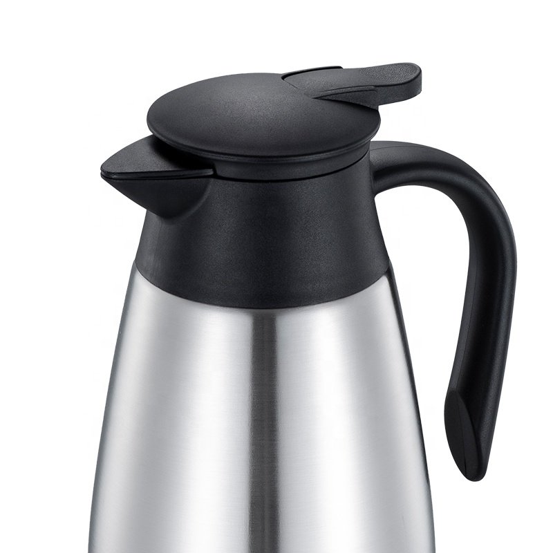 Simple fashion high quality 304 stainless steel vacuum thermos cup kettle with plastic handle for family party