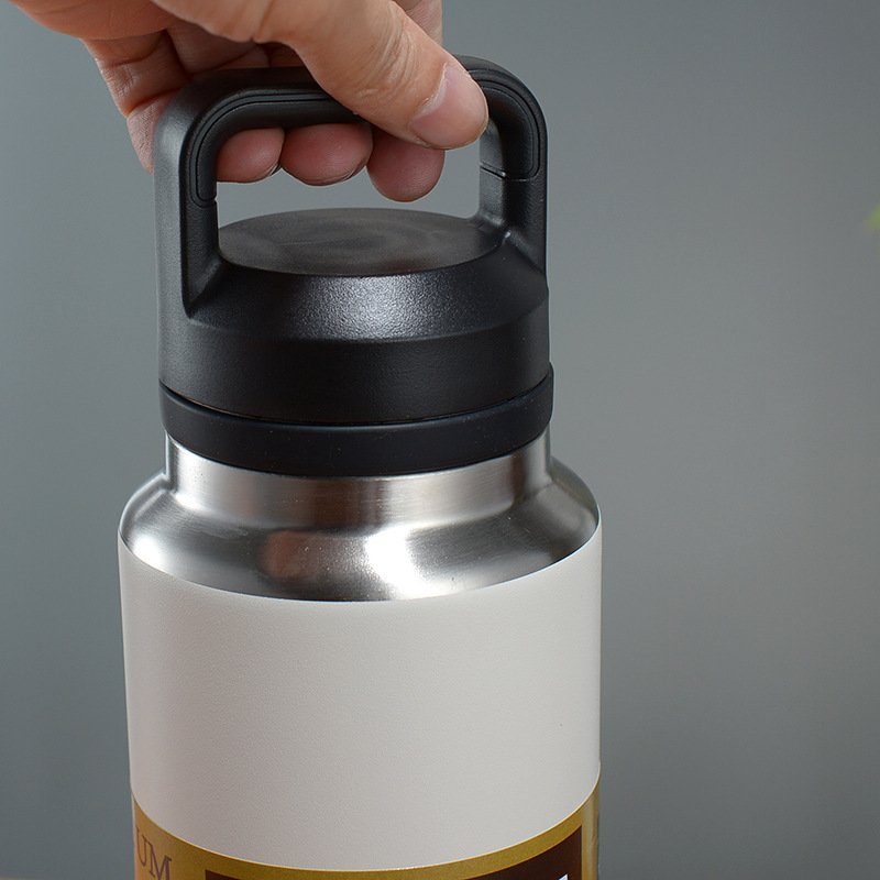 36oz Water Flask Stainless Steel Large Capacity Vacuum Double Walled Insulated Cup Outdoor Travel Sports Water Bottles
