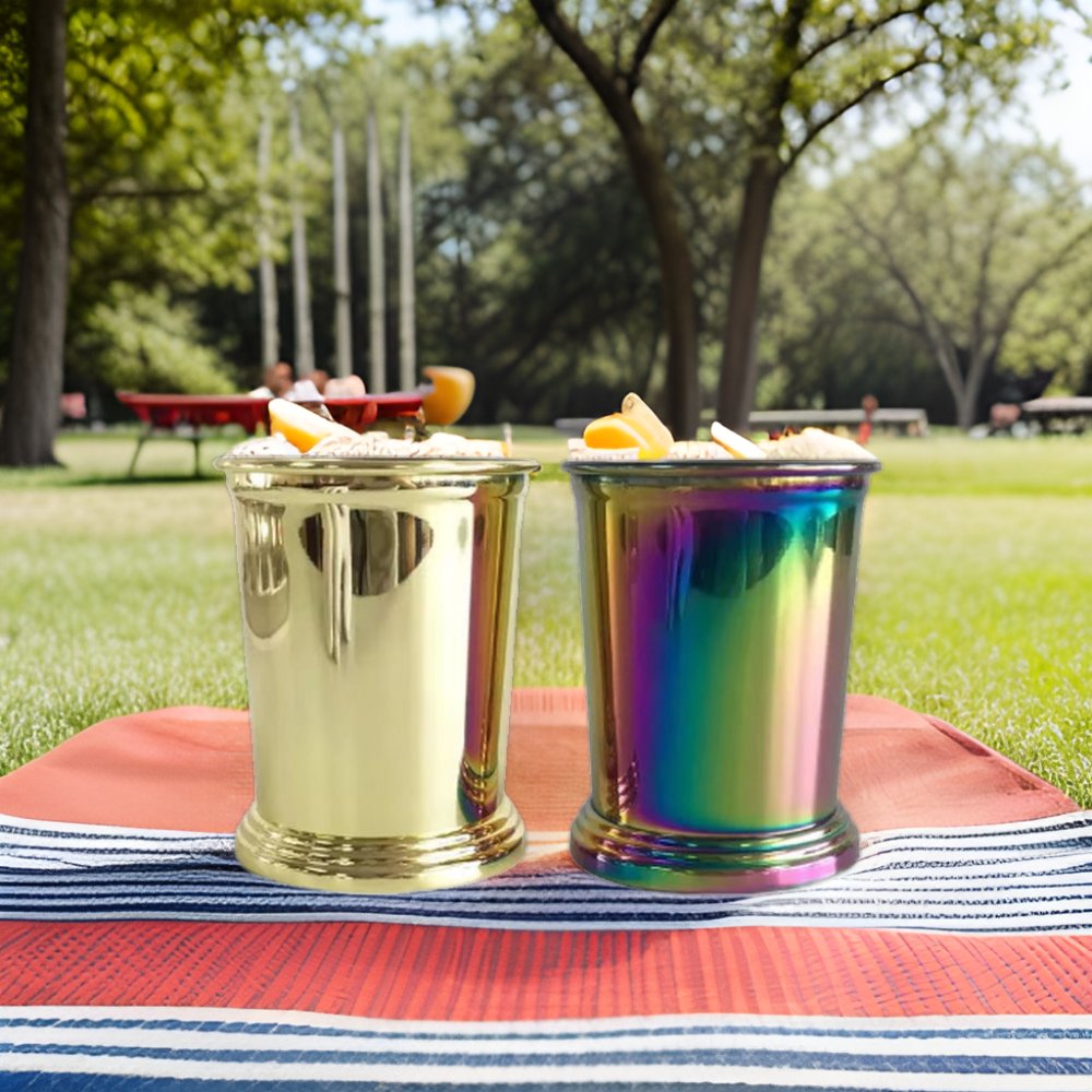RTS Factory Direct Sale New Retro-Style Indian Stainless Steel Copper Mug Eco-Friendly Mojito Mint Julep Cup for Mixed Drinkware