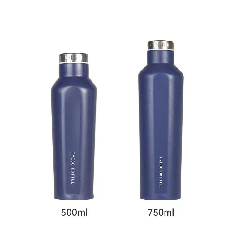 Fashion Straight Type Portable Outdoor Double Wall Insulated Vacuum Thermal Bottle Stainless Steel Thermos Water Bottles Flasks