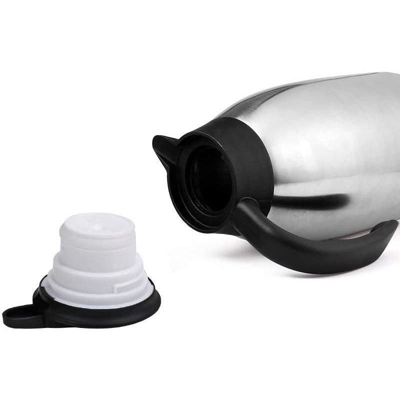 Customized Multi Capacity Household Thermal Kettle Glass Lined Insulated Coffee Pot Silver Double Wall Tea Pot Insulated Kettle