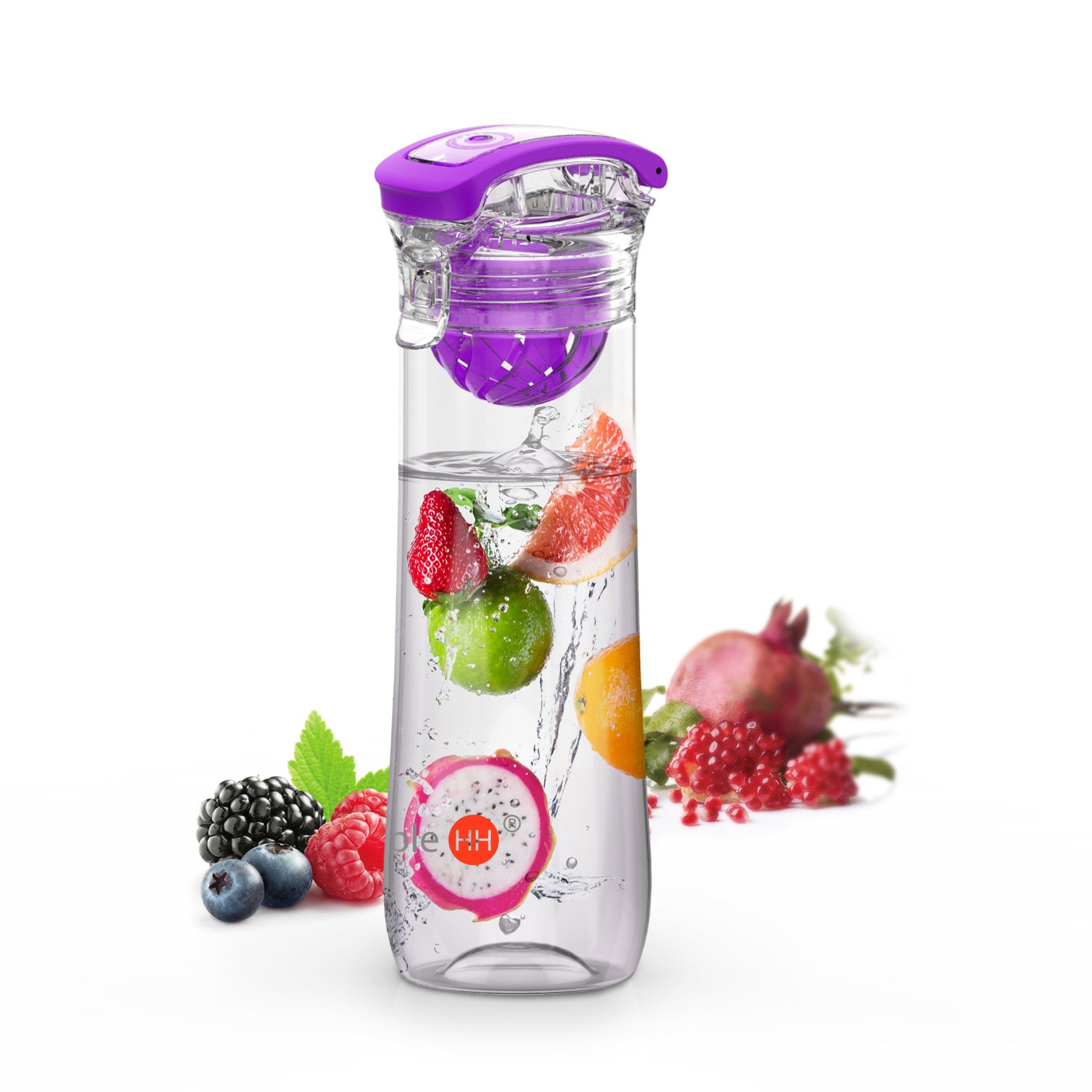 760ml 26oz Hot Sale Custom Logo Bpa Free Tritan Plastic Fruit Infuser Water Bottle