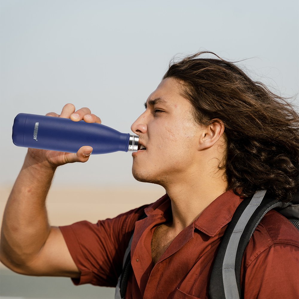 Watersy Double Wall 17oz Vacuum Flasks Cola Shape Fitness Thermos Sports Bottle 500ml Stainless Steel Outdoor Sport Water Bottle