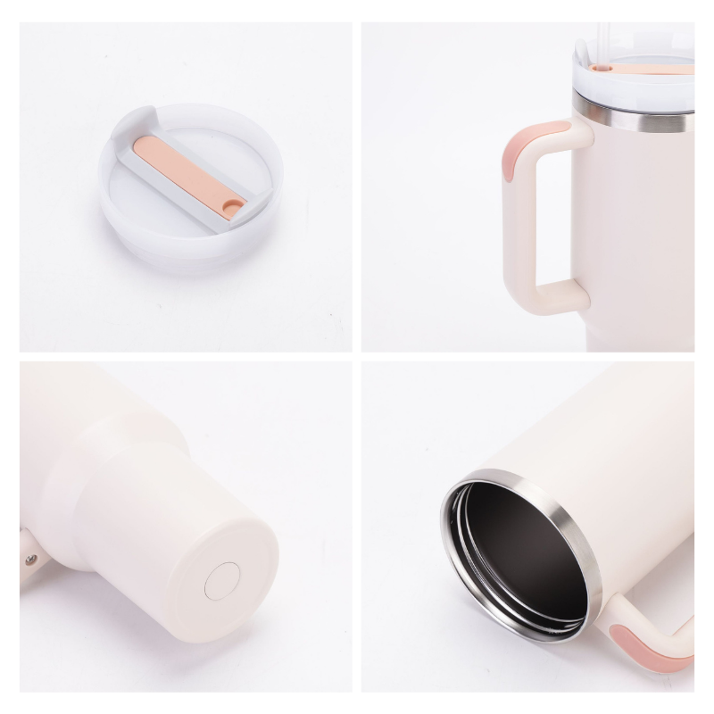 Stock Colors for 40 oz Adventure Stainless Steel Double Walls Vacuum Metal Cup Travel Coffee Mug Handgrip Coffee Mug