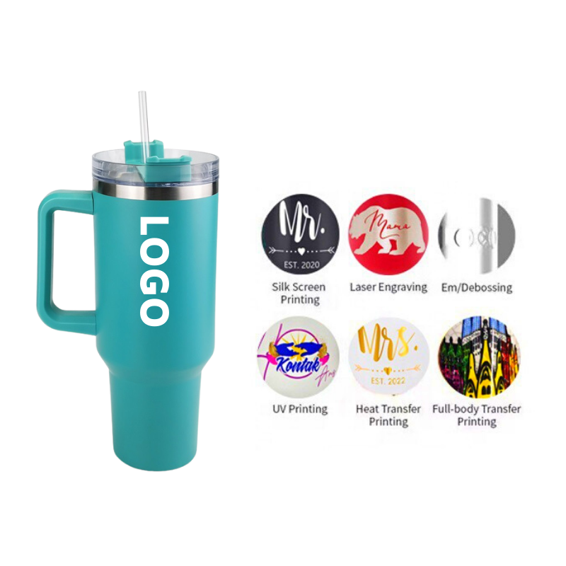 Stock Colors for 40 oz Adventure Stainless Steel Double Walls Vacuum Metal Cup Travel Coffee Mug Handgrip Coffee Mug