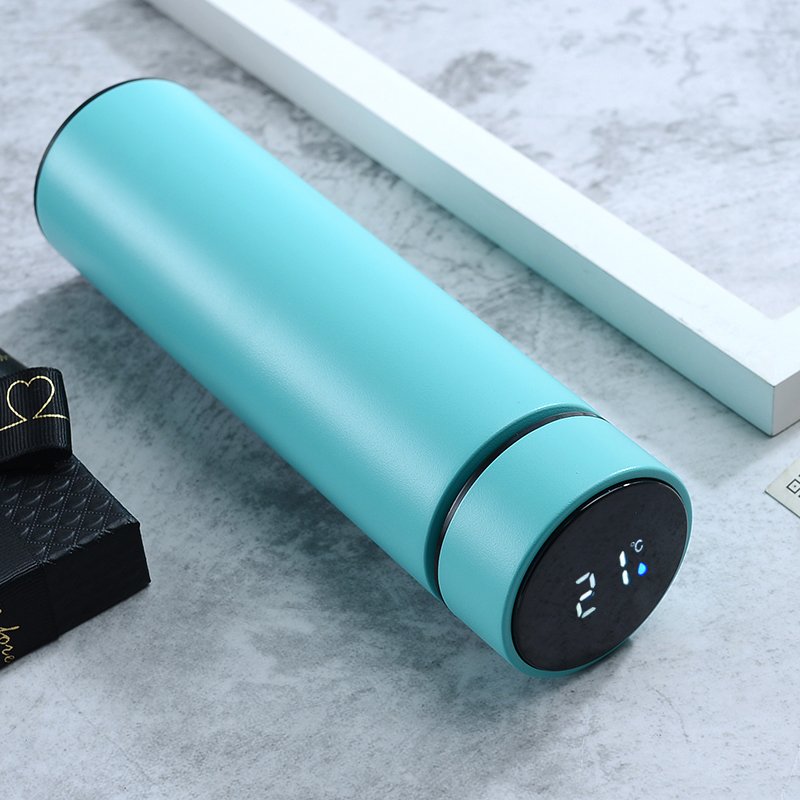 Customized Gift with LED Temperature Display Lid 500ml Digital Stainless Steel Vacuum Flasks Smart Water Bottle