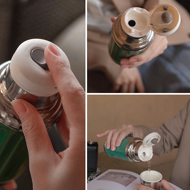AKS Custom Thermos Double Wall Vacuum Flask Insulated Stainless Steel Drink Water Bottle