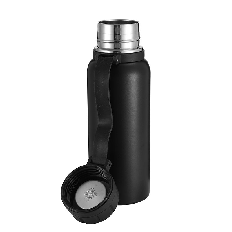 Outdoor 550 ml 750 ml 1000 ml Stainless Steel Water Bottle with Screw Lid & Handle