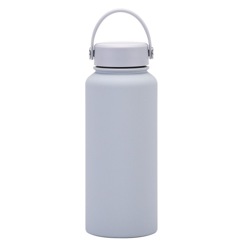 Custom logo double wall insulated sports thermal Cup travel stainless steel vacuum flask gym water bottle tumbler with Lid