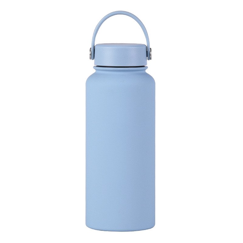 Custom logo double wall insulated sports thermal Cup travel stainless steel vacuum flask gym water bottle tumbler with Lid