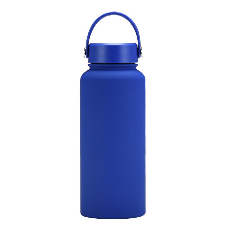 Custom logo double wall insulated sports thermal Cup travel stainless steel vacuum flask gym water bottle tumbler with Lid