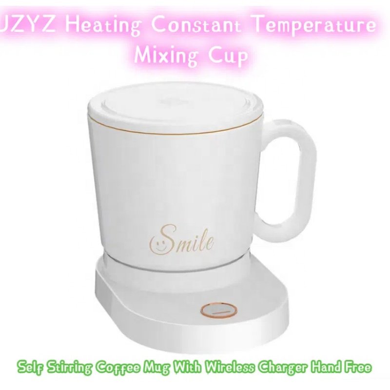 JZYZ Heating Constant Temperature Mixing Cup Self Stirring Coffee Mug With Wireless Charger Hand Free