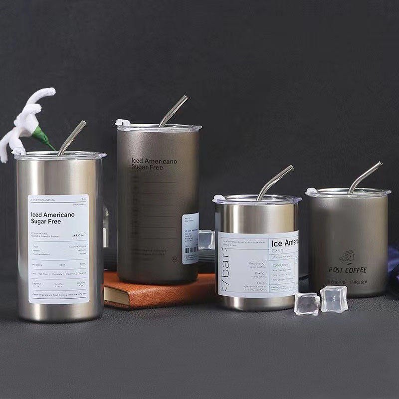 LeMuna 320ML/600ML Stainless Steel Vacuum Insulated Coffee Cup Thermal Tumbler Mug