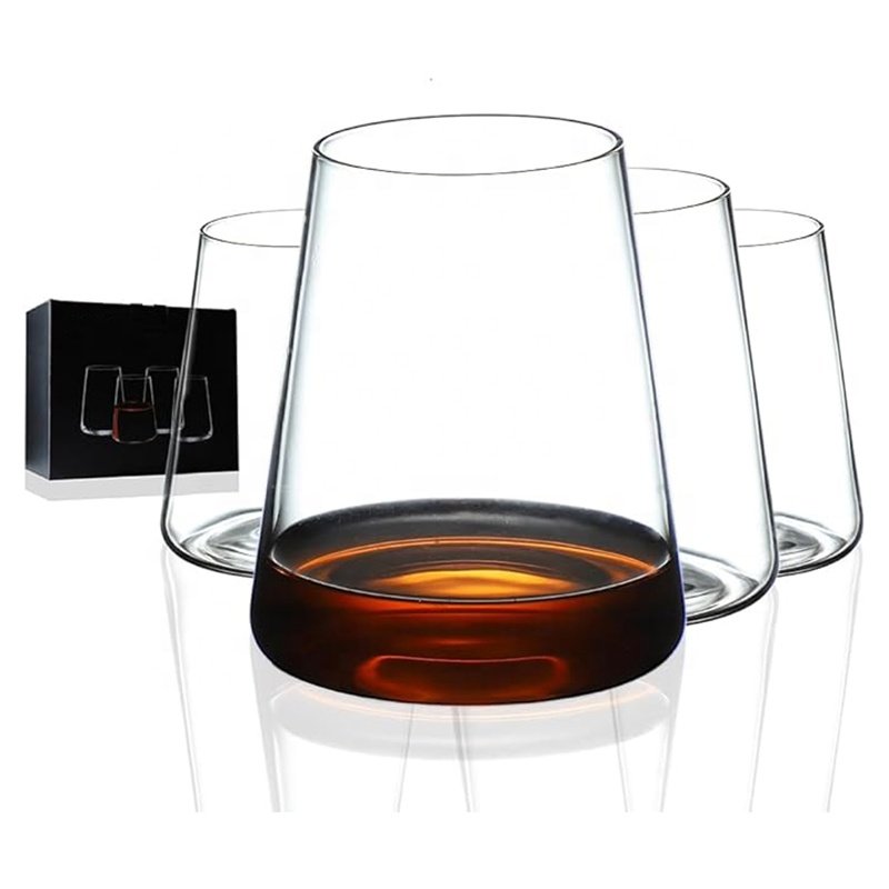 Factory Samples Customized Wholesale Transparent Mini Tea pot Glass Coffee Milk Cup With no Handle Mugs Cold Drink Whisky Glass