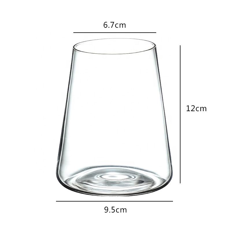 Factory Samples Customized Wholesale Transparent Mini Tea pot Glass Coffee Milk Cup With no Handle Mugs Cold Drink Whisky Glass