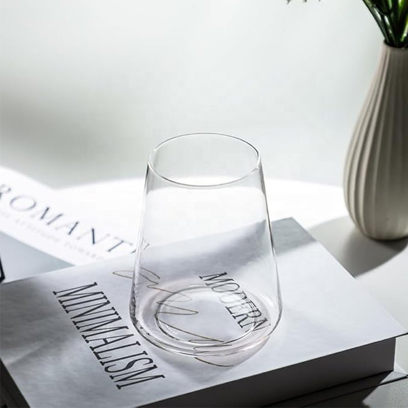 Factory Samples Customized Wholesale Transparent Mini Tea pot Glass Coffee Milk Cup With no Handle Mugs Cold Drink Whisky Glass