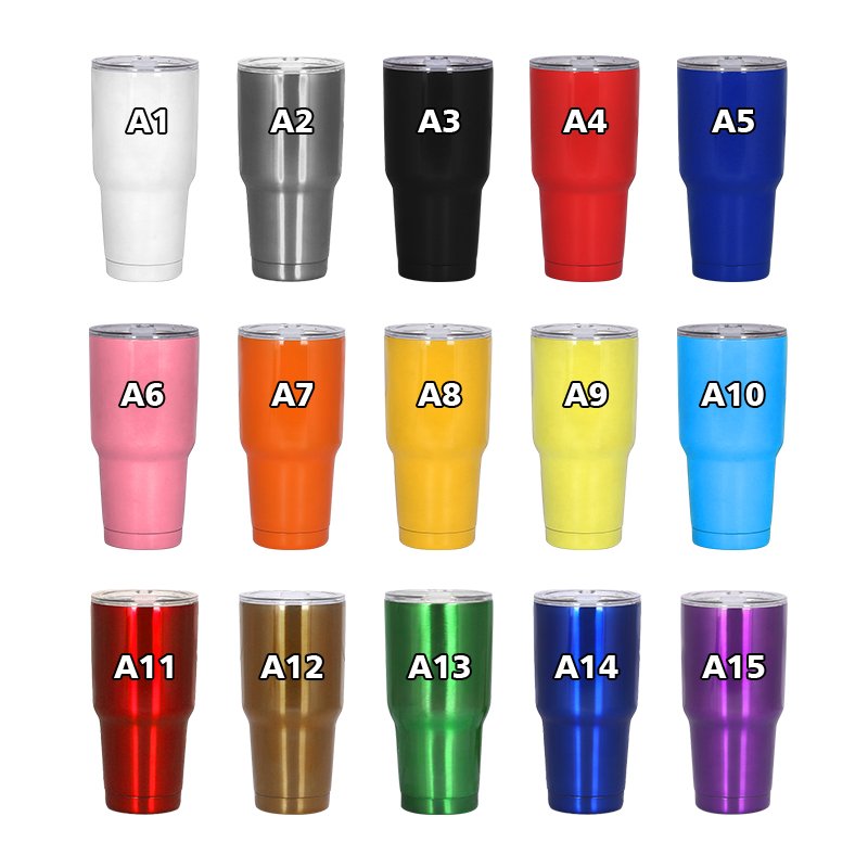 30oz regular tumbler colorful stainless steel water bottles customized 900ml double wall coffee mug