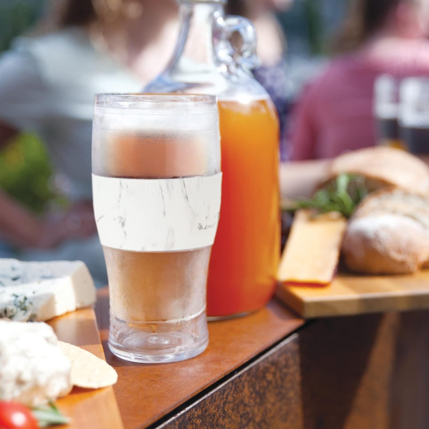 Host Freeze Frozen Mugs Freezable Pint Set Double Walled Insulated Glasses Tumbler for Iced Coffee 16oz