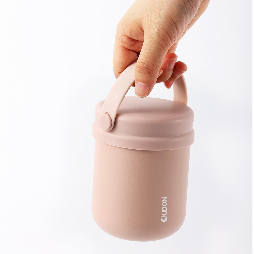 10oz High Quality Mini Stainless Steel Vacuum Insulated Thermos Food Flask Container with Handle