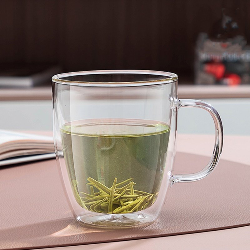 400ml double glass mugs Borosilicate Double Wall Glasses Coffee Mug Glass Tea set smart mug glass cup coffee glasses