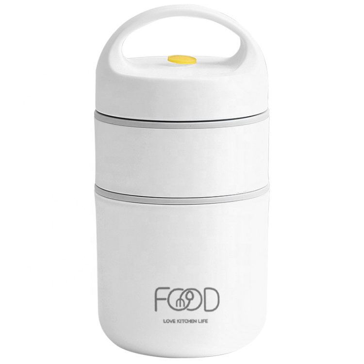 Porridge Soup Breakfast Cup Double Layer Food Jar Flask Thermal Insulated Stainless Steel Lunch Box For Kids With Spoon