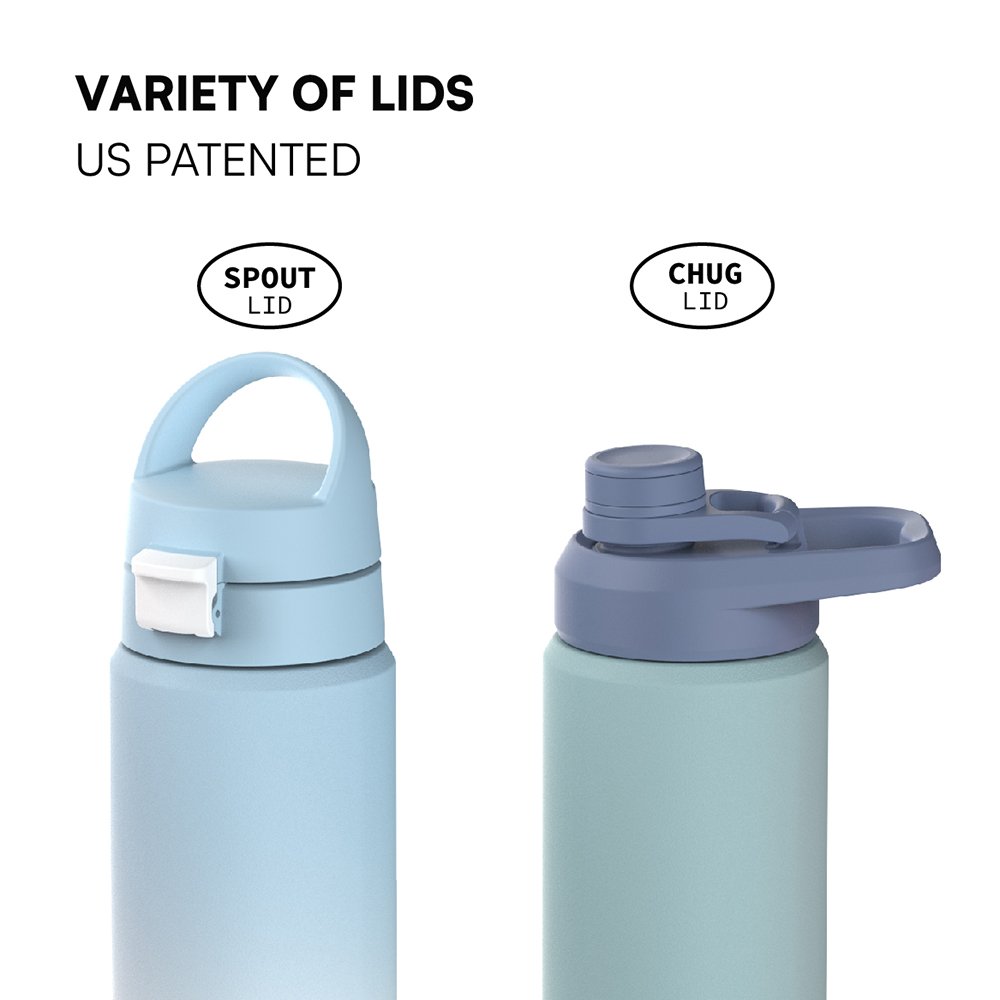 Eco Friendly Sport Water Bottle Stainless Steel Vacuum Insulated Bottle with BPA free Colored Lid for Outdoor