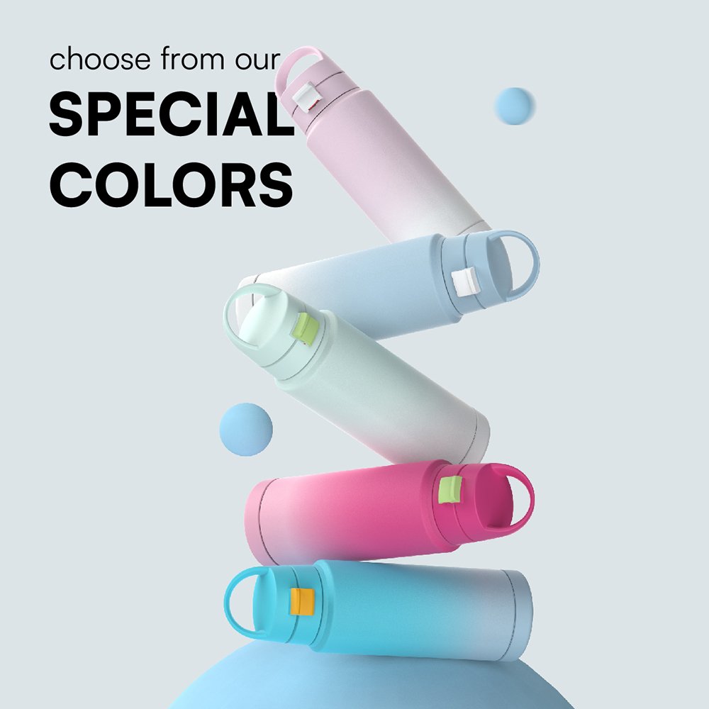 Eco Friendly Sport Water Bottle Stainless Steel Vacuum Insulated Bottle with BPA free Colored Lid for Outdoor