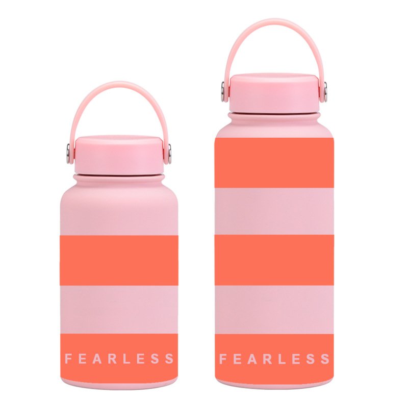 wholesale cute bottle water termos de agua kids cups with lids copo termico steel bottle 1000ml mug warmer