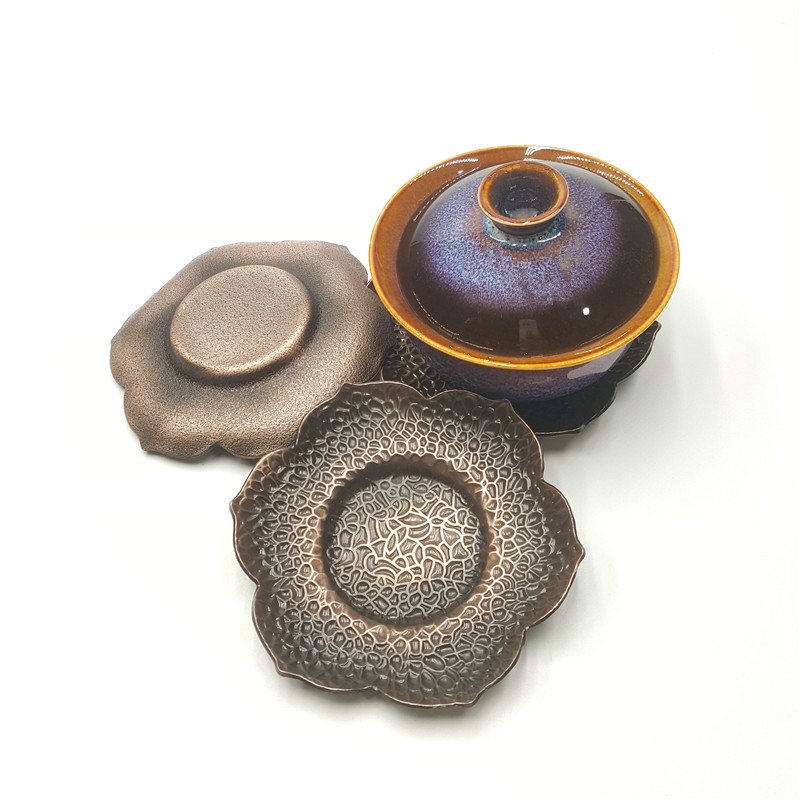 Luxury Teahouse Decoration Non Slip Cup Mat Metal Drink Coasters New Design Coffee Mug Coaster