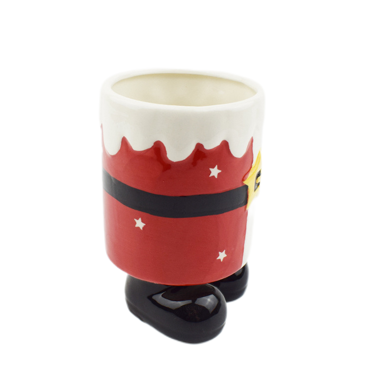 Manufacturer Christmas Mug Creative 3D Christmas santa cups Ceramic Christmas Mug