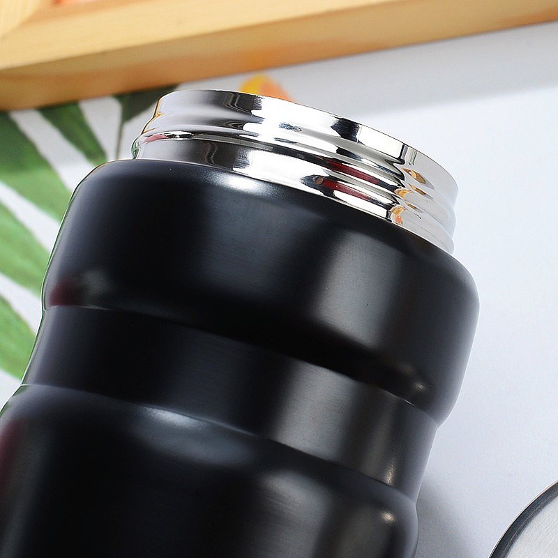 Modern Large Volume Stainless Steel Food Flask Insulated Food Container Durable Food Grade BPA Free Thermos Jar with Spoon