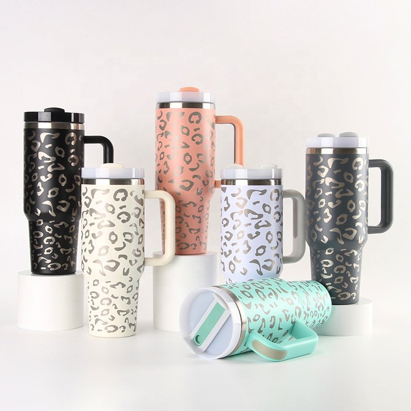 Wholesale Personalized Travel Mug Cola Wine Cup Stainless Steel 40oz Insulated Glitter Tumbler