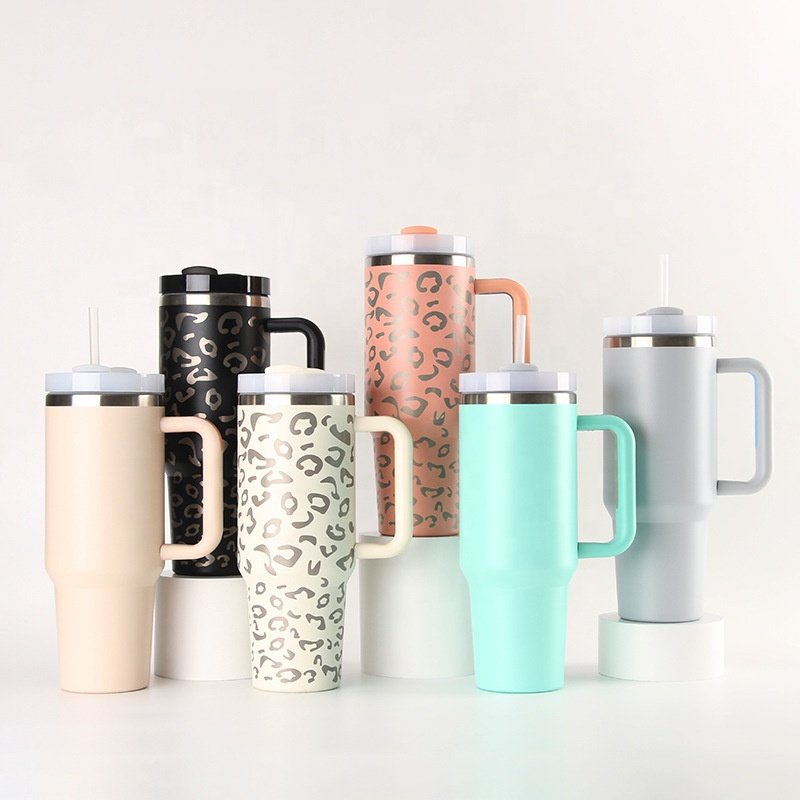 Wholesale Personalized Travel Mug Cola Wine Cup Stainless Steel 40oz Insulated Glitter Tumbler