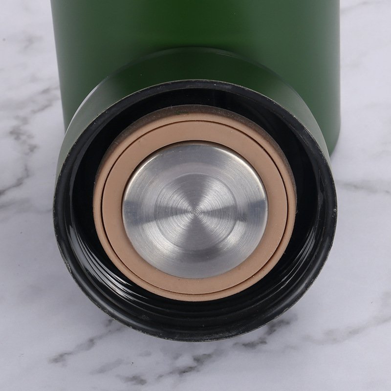 Custom 1L big capacity double wall vacuum thermos cup stainless steel insulated travel sport water bottles with strap