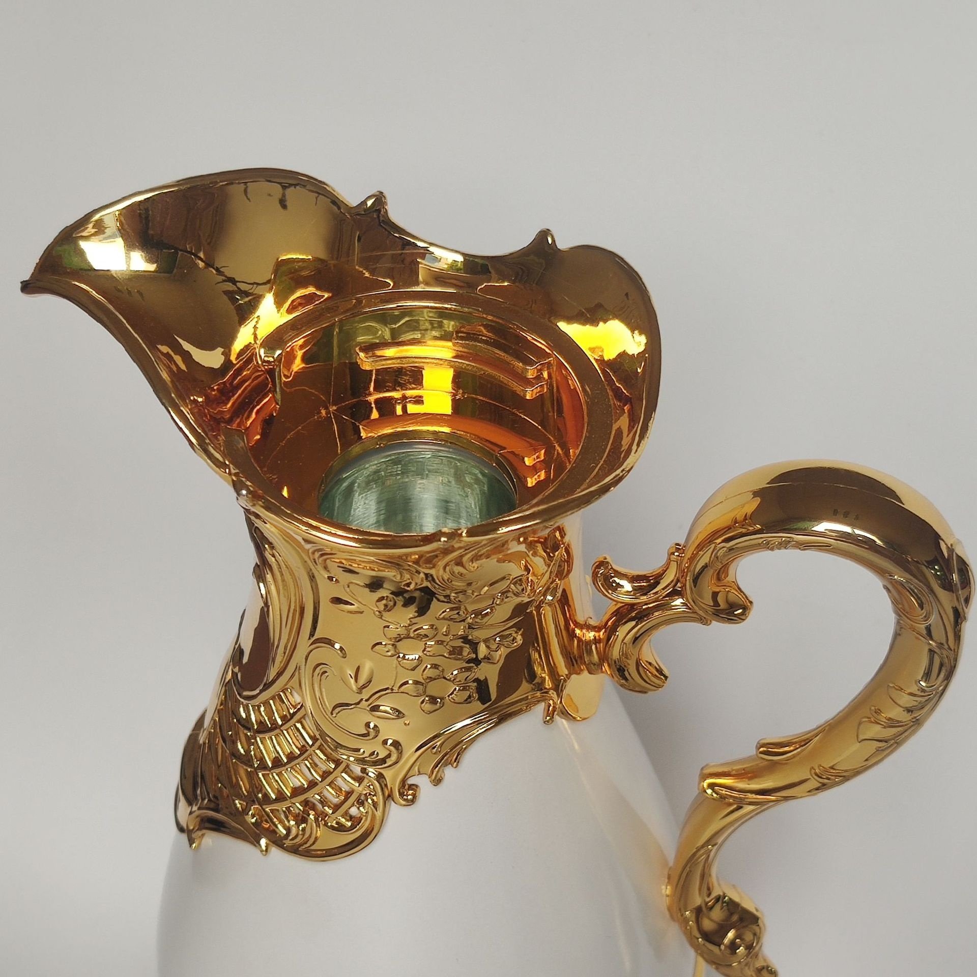 Hot Selling 800ml Golden Arabic Style Vacuum Coffee Flask Thermos Kettle Glass Inner Vacuum Flask Arabic Coffee Pot Thermos