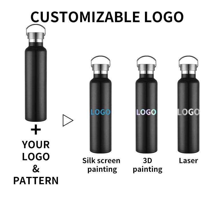 SENHUA reusable stock flask sports custom water bottle 350ml/750ml stainless steel vacuum flask thermal bottle with custom logo