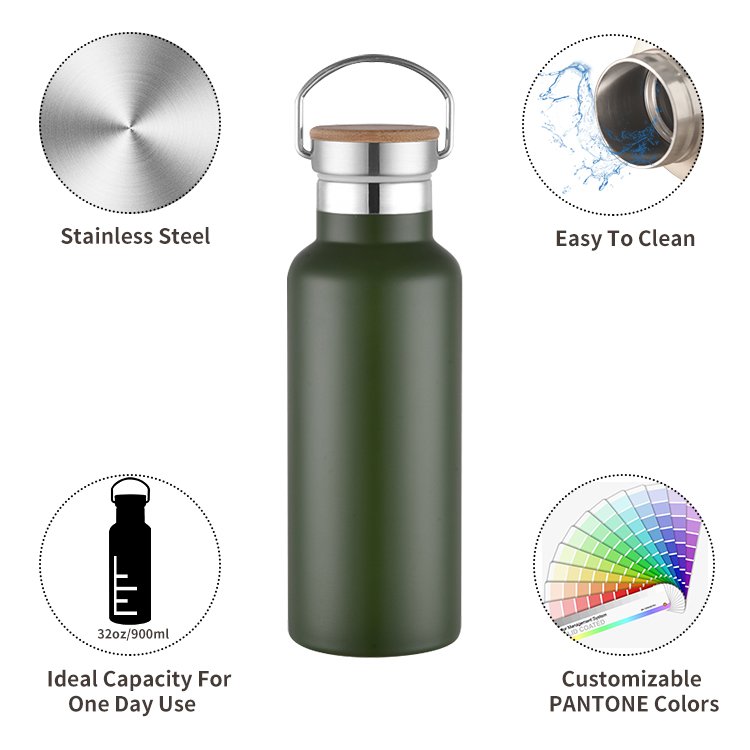 SENHUA reusable stock flask sports custom water bottle 350ml/750ml stainless steel vacuum flask thermal bottle with custom logo